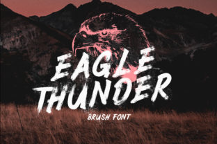 Eagle Thunder: A Bold, Textured Brush Font for Impactful Design