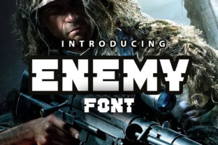 Enemy: A Bold Industrial Font