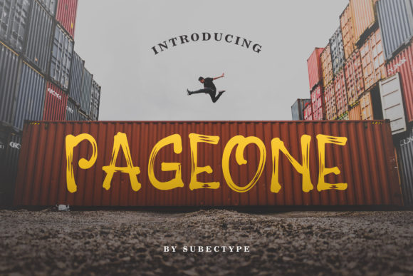 Pageone: A Bold, Energetic Brush Font
