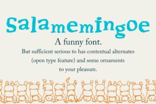Salamemingoe: A Playful Font for Quirky Projects