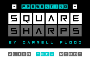 Squaresharps: A Futuristic Font for Modern Workflows