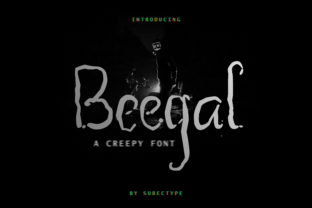 The Beegal Font: A Unique Tool for Creepy Themed Designs