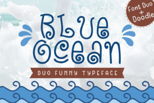 The Blue Ocean: A Fun Display Font for Creative Designs