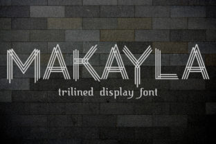 The Makayla Font: A Unique Geometric Display Typeface for Modern Design