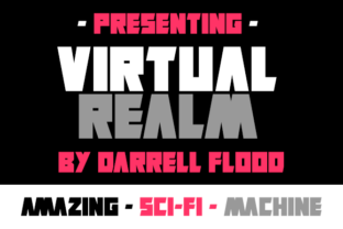 Virtual Realm: A Futuristic Font for Tech and Sci-Fi